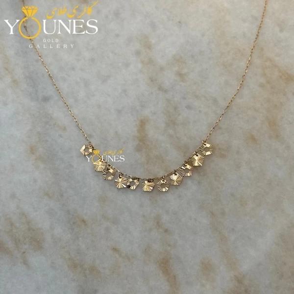 گردنبند طلا پنج ضلعی